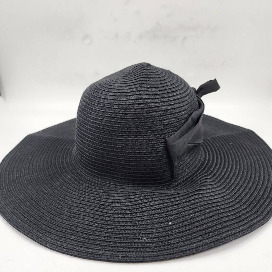 INC International Concepts Removable Tie Packable Floppy Hat Women's O/S Black