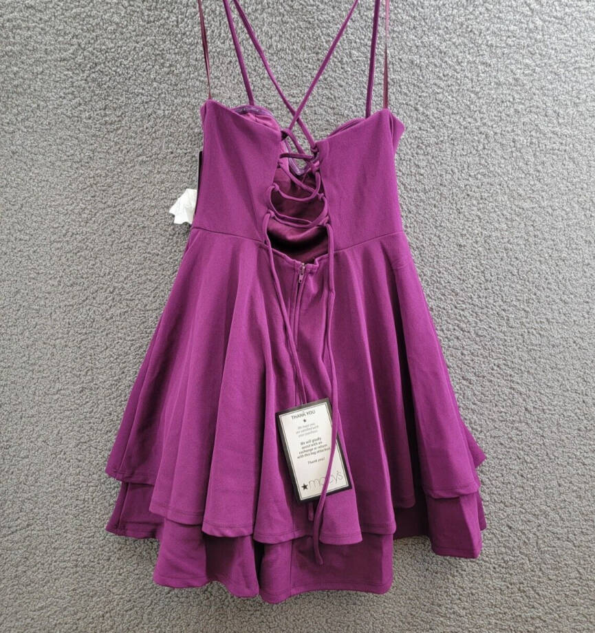 City Studio Sweetheart-Neckline Fit & Flare Dress Juniors' 9/10 Orchid Back Zip
