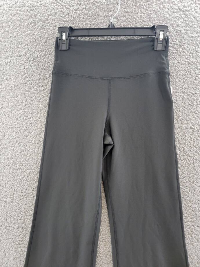 AQUA Athletic High Rise Bootcut Leggings Women's XS Black Pull On Style Pockets