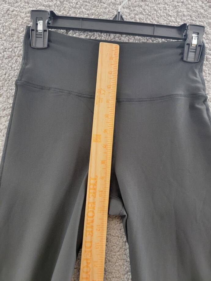 AQUA Athletic High Rise Bootcut Leggings Women's XS Black Pull On Style Pockets