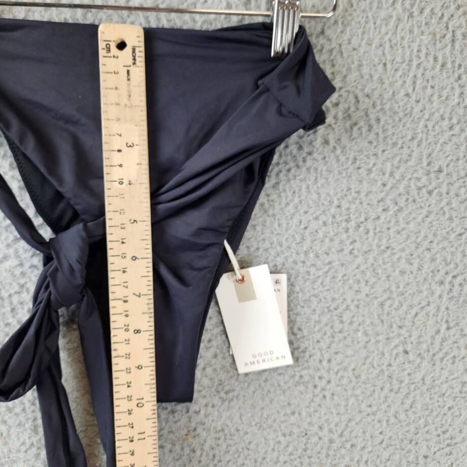 Good American 10 Ways to Wear Bikini Bottoms Women's 1 Black Elastic Waist~