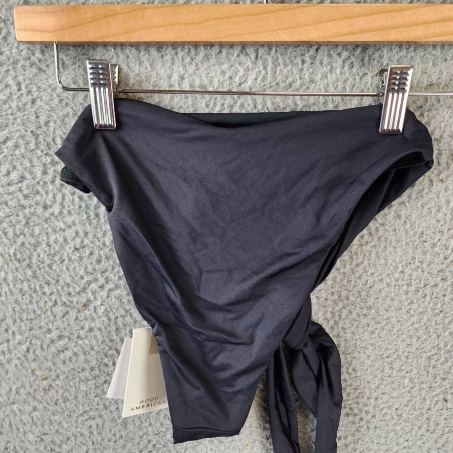 Good American 10 Ways to Wear Bikini Bottoms Women's 1 Black Elastic Waist~