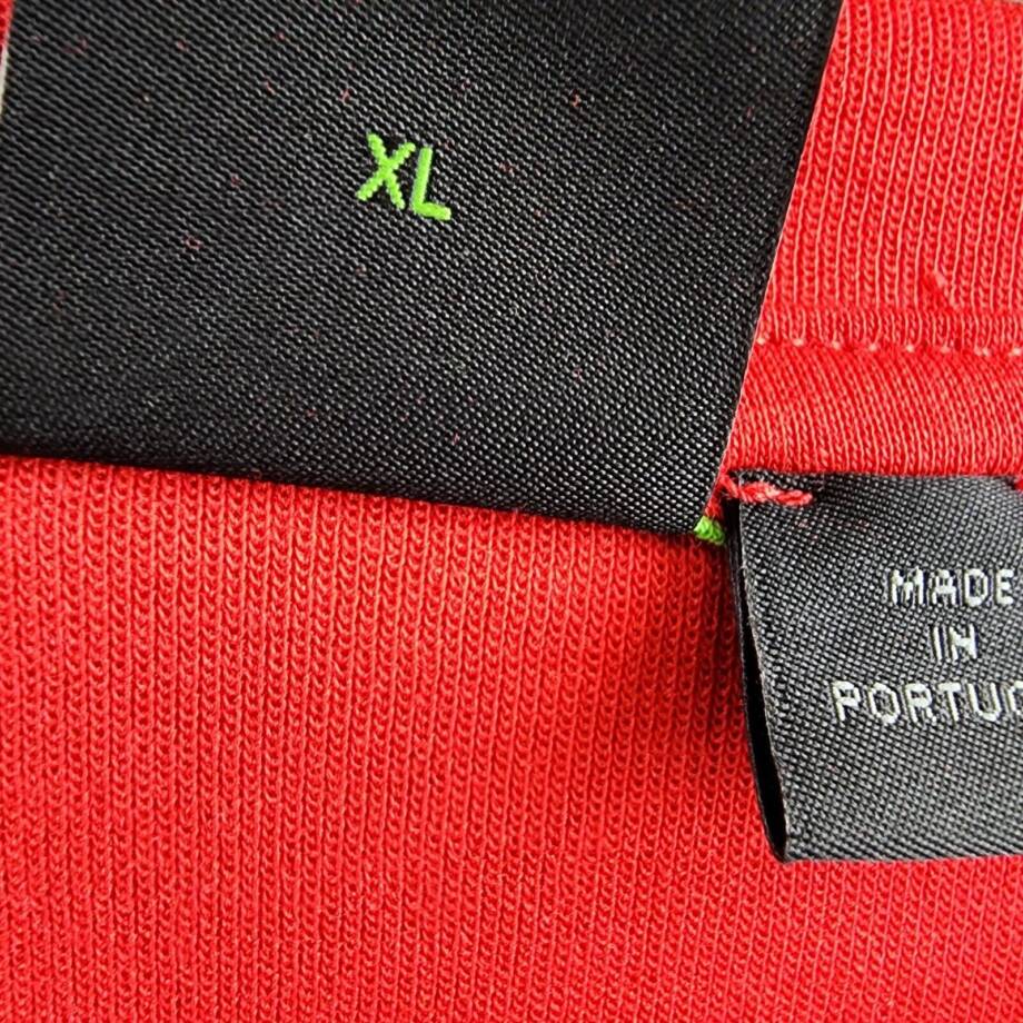 Hugo Boss Rhinestone Logo Sweatshirt Men's XL Bright Red Crew Neck Pullover L/S~