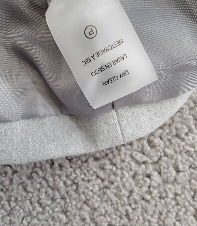 Calvin Klein Petite Cropped Open-Front Jacket Womens 12P Gray Pocket Long Sleeve