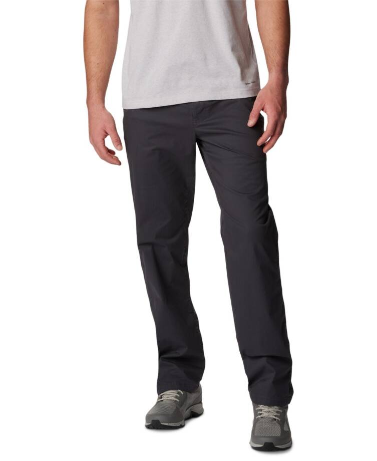 Columbia Rapid Rivers UPF 50 Flat Front Pants Men's 36W x 32L Shark Belt Loops