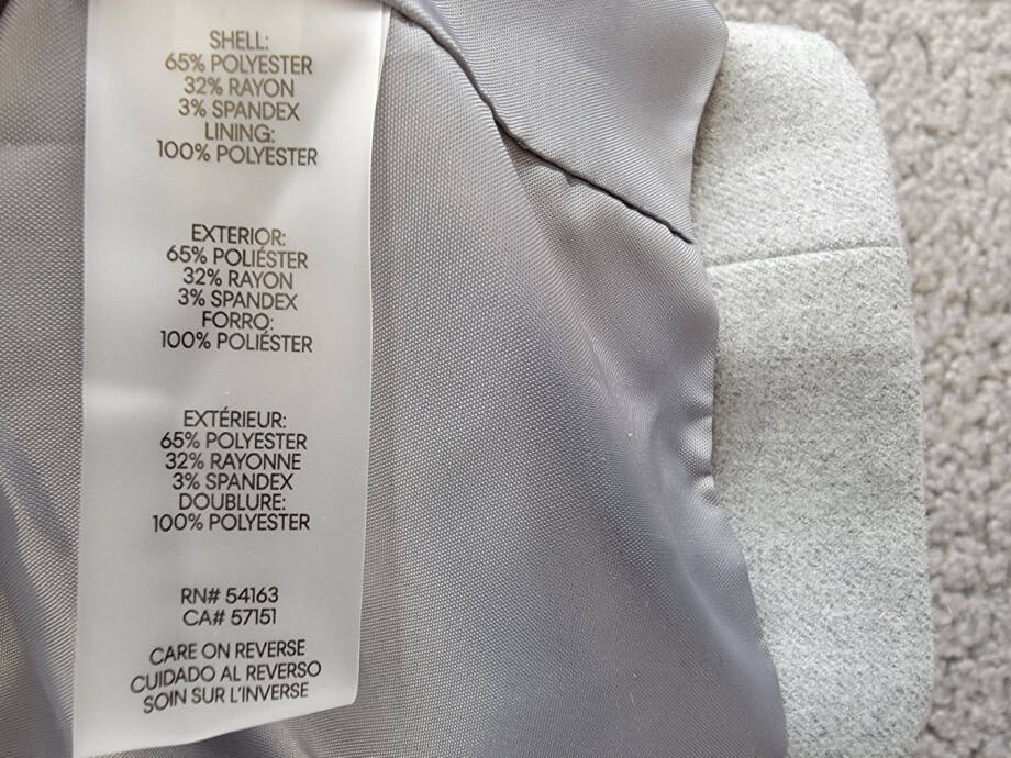 Calvin Klein Petite Cropped Open-Front Jacket Womens 12P Gray Pocket Long Sleeve