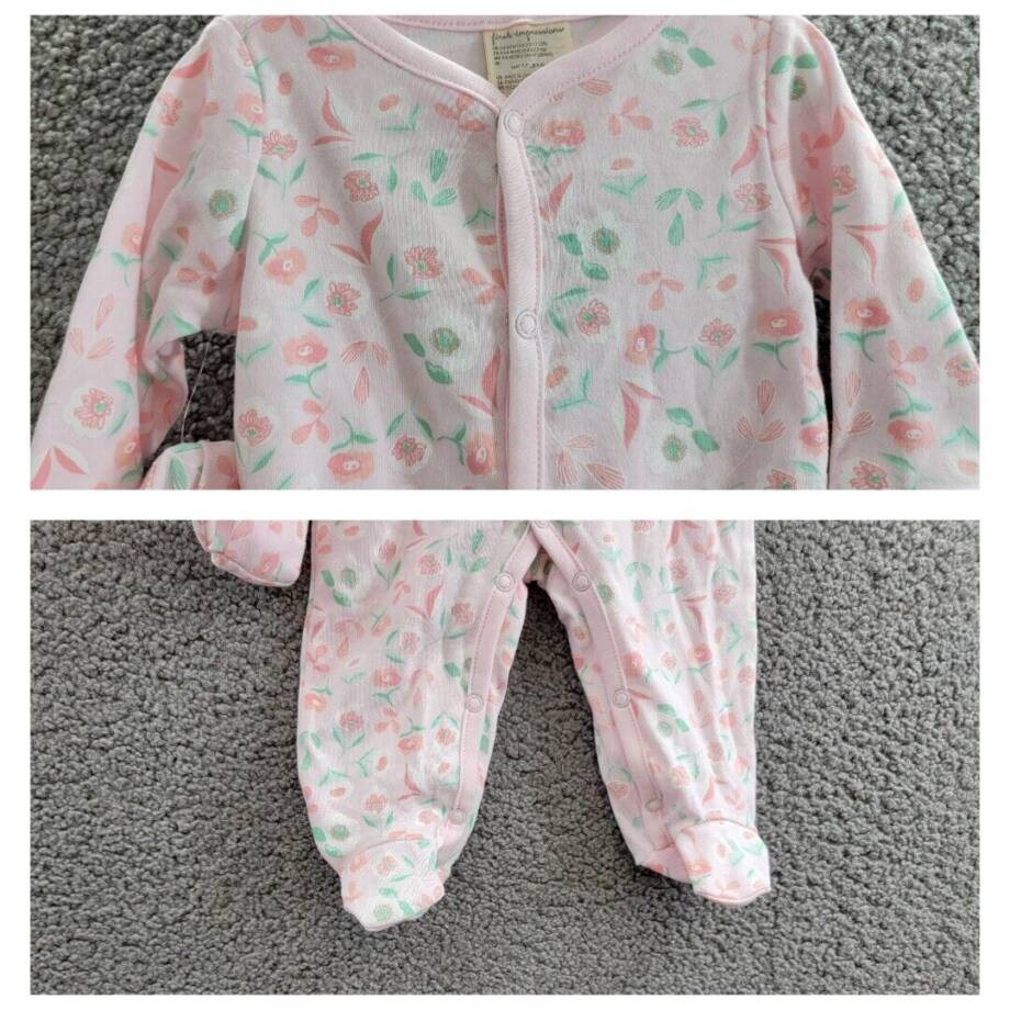 First Impressions Floral Coverall, Hat & Blanket Set Unisex Baby 3-6M Pink Multi