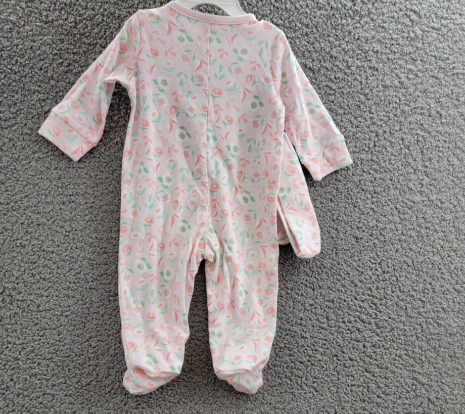 First Impressions Floral Coverall, Hat & Blanket Set Unisex Baby 3-6M Pink Multi