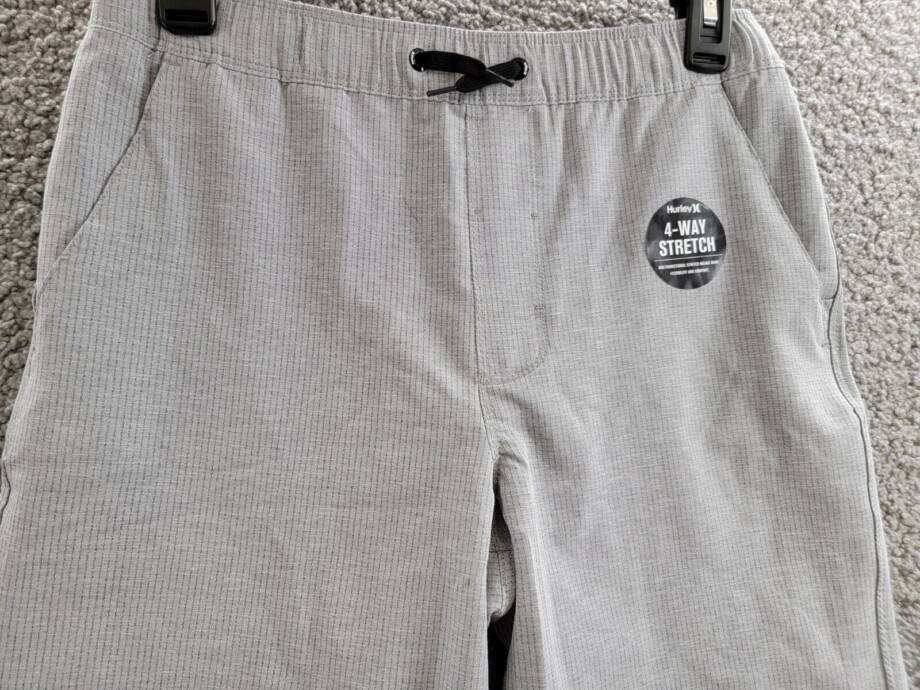 Hurley Phantom Pull-on Walkshorts Big Kids Large 12-13Yrs Cool Grey Pullon