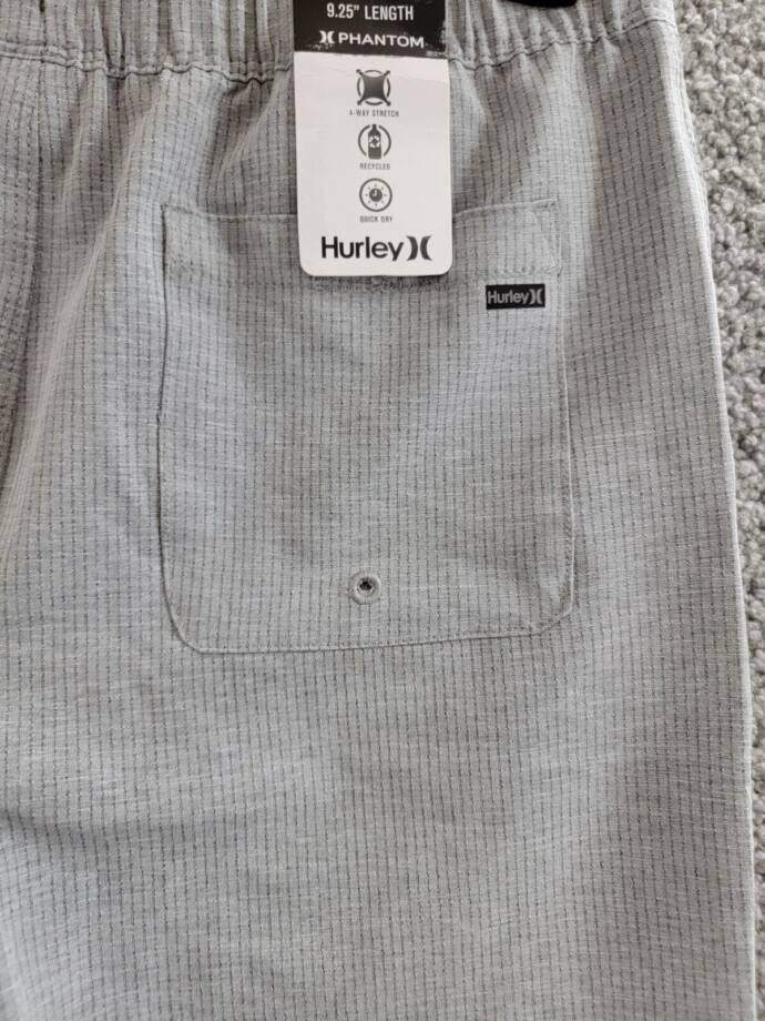 Hurley Phantom Pull-on Walkshorts Big Kids Large 12-13Yrs Cool Grey Pullon