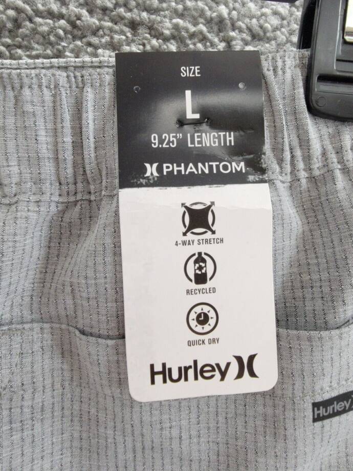 Hurley Phantom Pull-on Walkshorts Big Kids Large 12-13Yrs Cool Grey Pullon