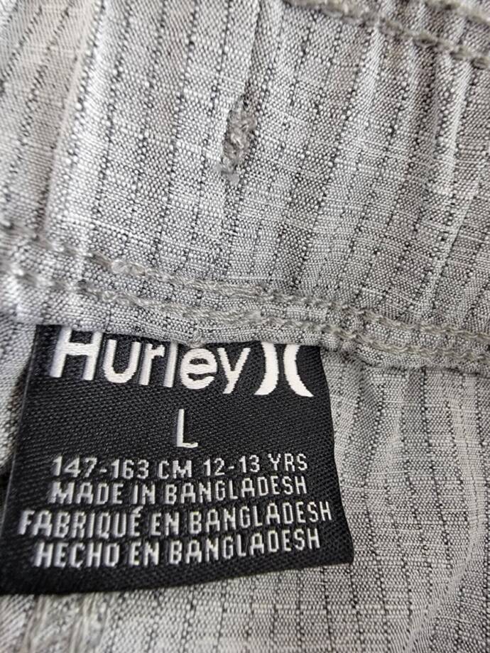 Hurley Phantom Pull-on Walkshorts Big Kids Large 12-13Yrs Cool Grey Pullon