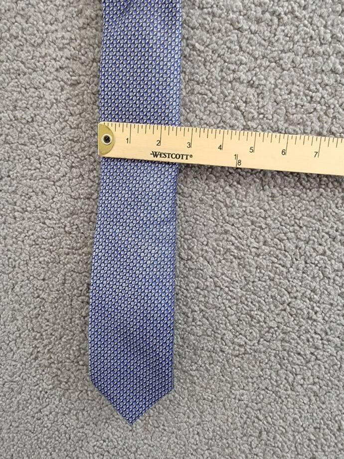 Perry Ellis Serrano Mini Neat Tie Men's One Size Navy Adjustable