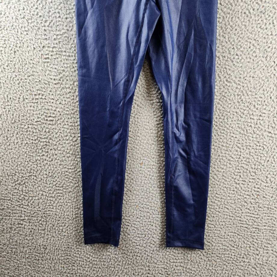 I.N.C. International Concepts Shine Compression Leggings Women's S Navy Pull On