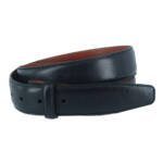 TRAFALGAR Pebble Grain Leather 30mm Harness Belt Strap Men's 42 Black Adjustable