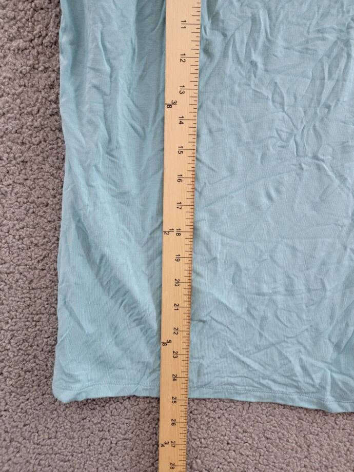 Charter Club Mock-Neck Top Women's M Tile Blue Solid Stretch Sleeveless Pullover
