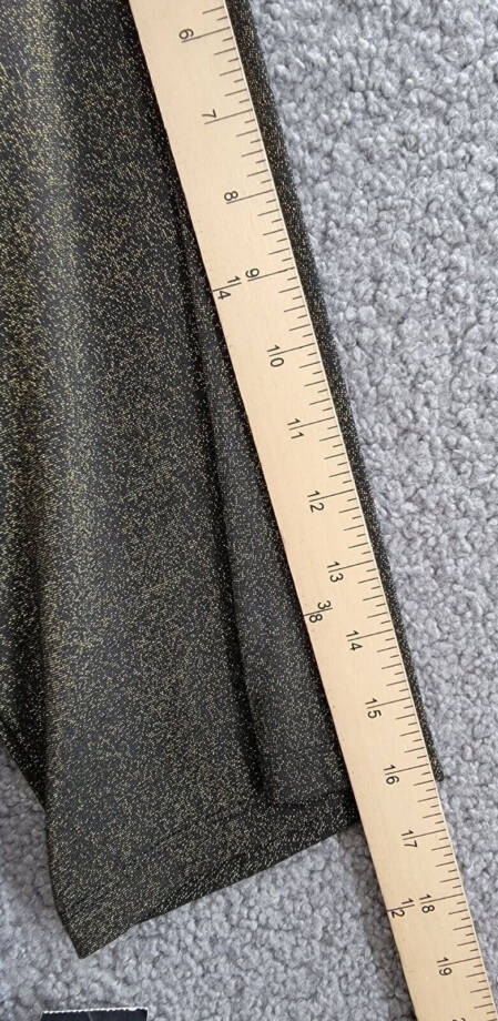 INC International Concepts Sparkle Robe Women's 12 Black Sparkle Tie Waist