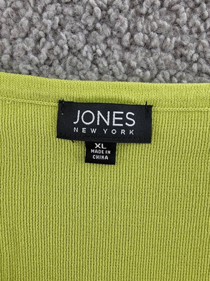 Jones New York Scoop Neck Knit Tank Top Women's XL Celadon Sleeveless Pullover