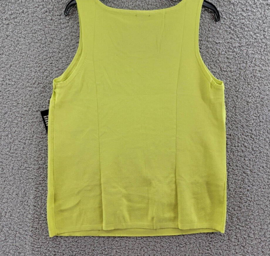 Jones New York Scoop Neck Knit Tank Top Women's XL Celadon Sleeveless Pullover