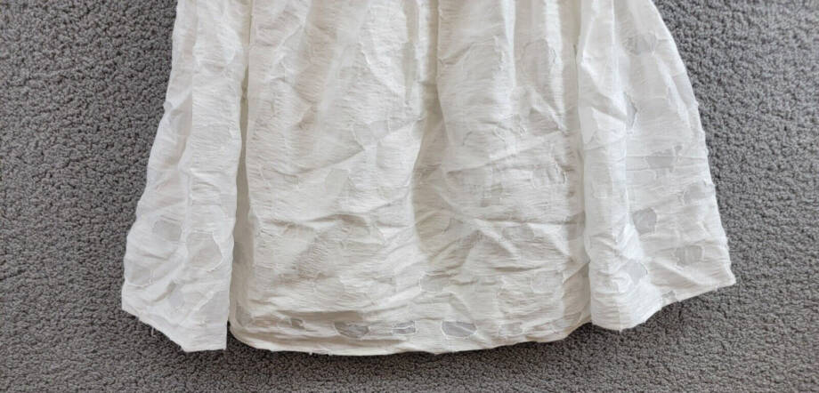 FRENCH CONNECTION Freya Mini Dress Women's 2 Summer White Tie Waist Zip Closure