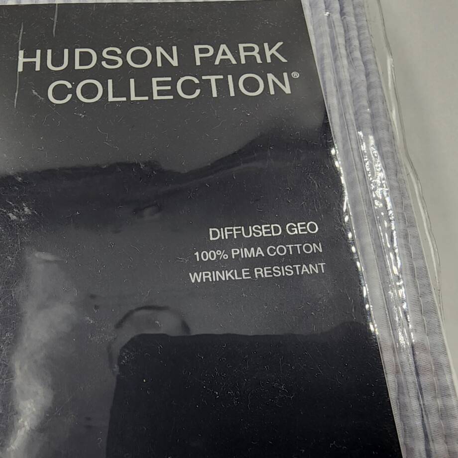 Hudson Park Collection Diffused Geo Euro Pillow Sham 26inx26in Gray Zip Closure+