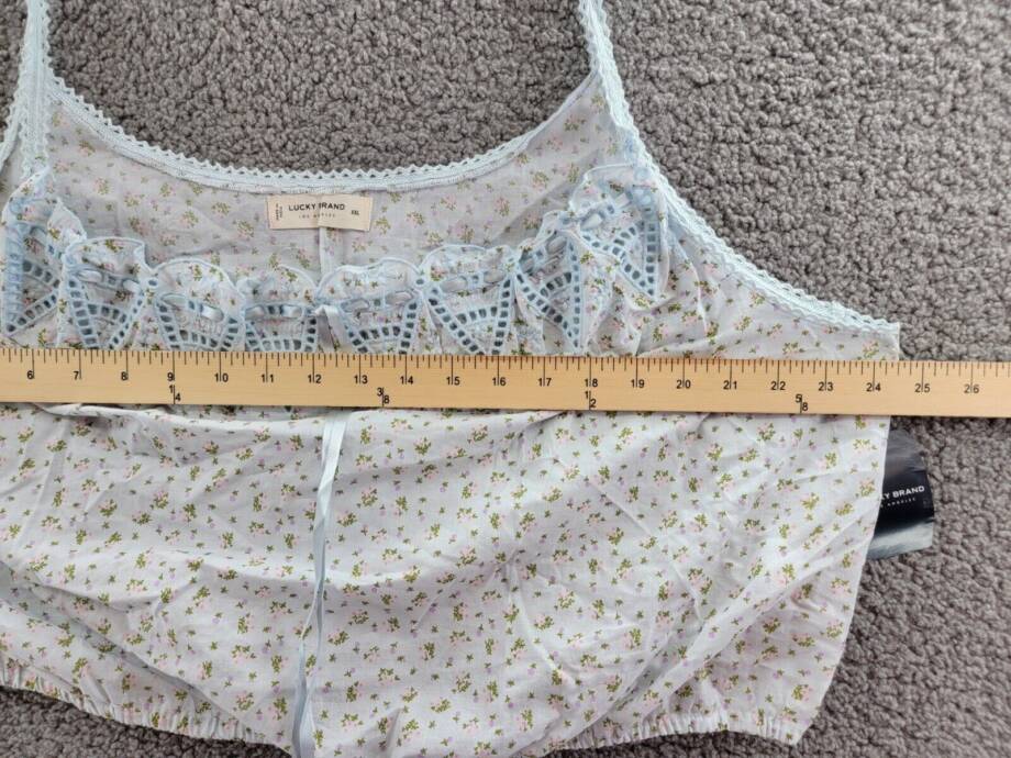 Lucky Brand Floral-Print Cropped Camisole Top Women's XXL Multi Pullover Style