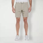 PGA TOUR Striped 8" Golf Shorts Men's 44 Chinchilla Side Pockets Button Closure~