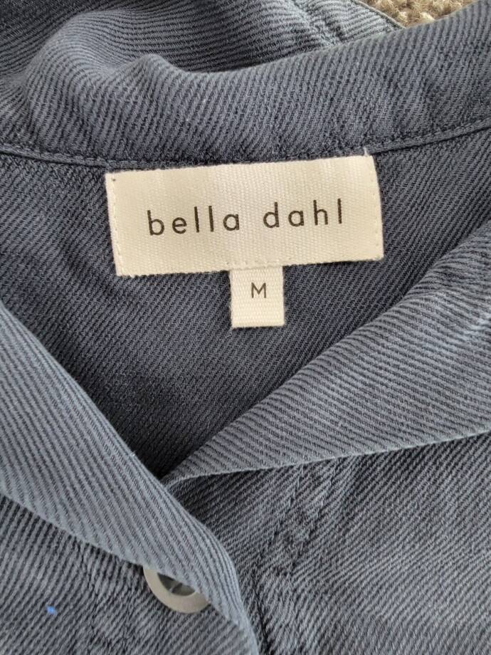 Bella Dahl River Utility Drawstring Linen Blend Jacket Women's M Coastal Navy