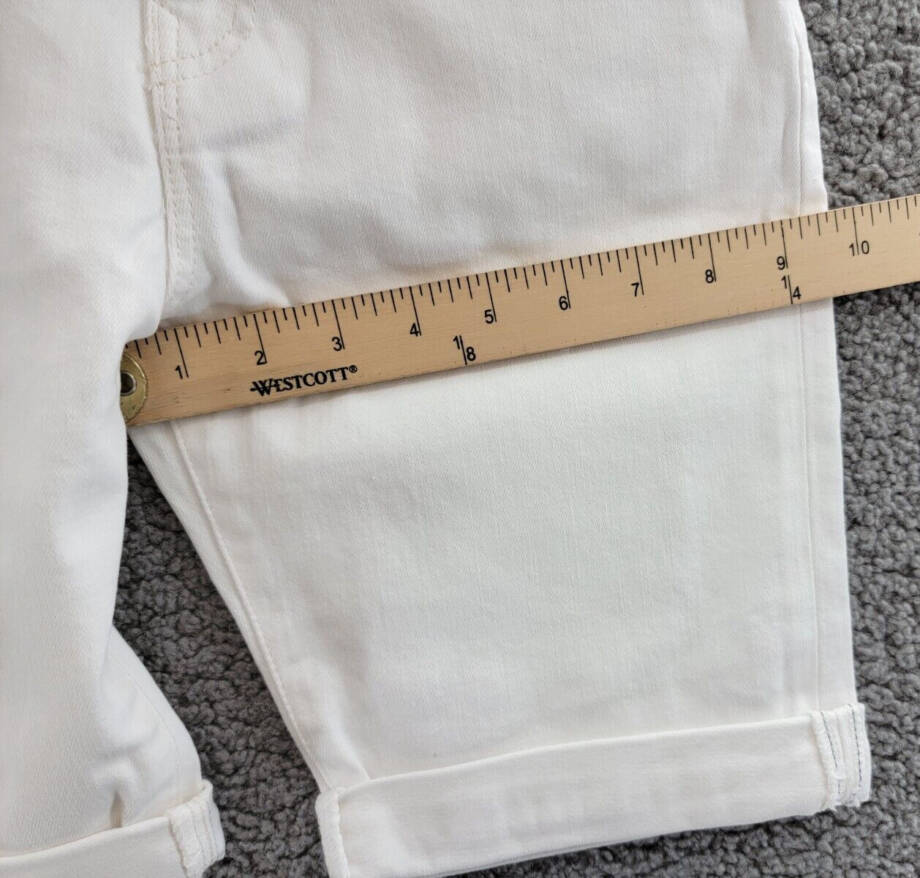 Polo Ralph Lauren Sullivan Slim Stretch Denim Shorts Big Boys 14 White 5 Pocket~