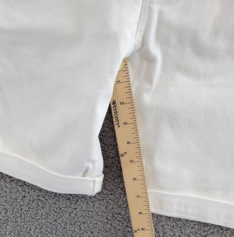 Polo Ralph Lauren Sullivan Slim Stretch Denim Shorts Big Boys 14 White 5 Pocket~