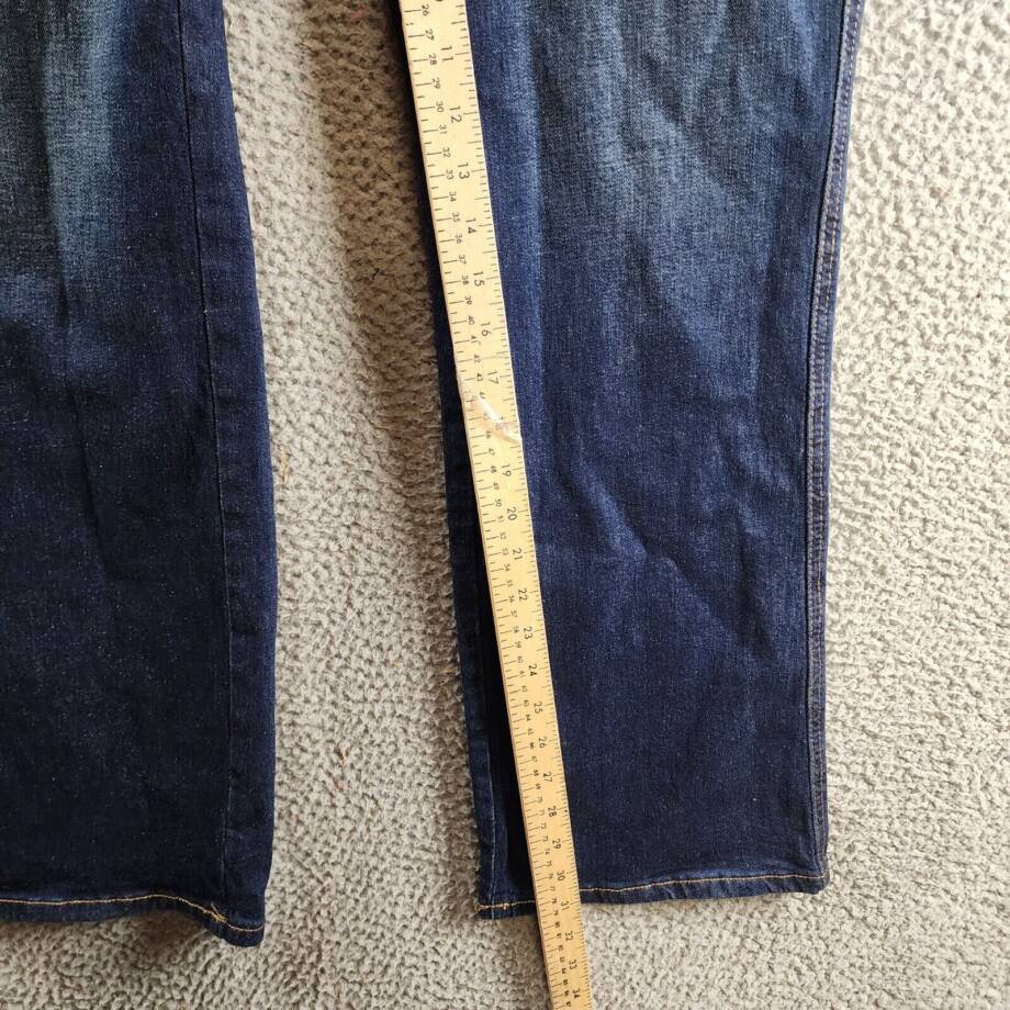 Seven7 High-Rise Boot-Leg Jeans Women's 14W Dark Navy Zip Fly W/ Button Closure