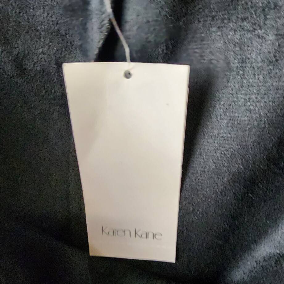 Karen Kane Wide Leg Faux Leather Pants Women's M Black Elasticized Waist Pull-On
