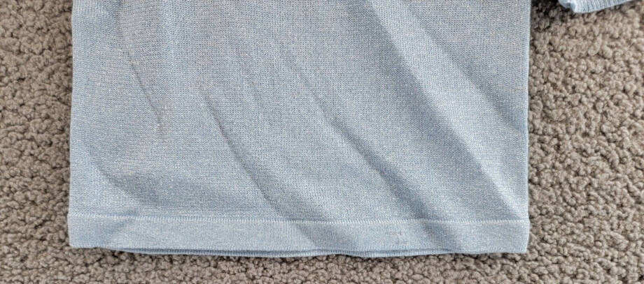 Miles The Label Metallic Knit Sweater Dress Baby Girls 9-12Months Light Blue