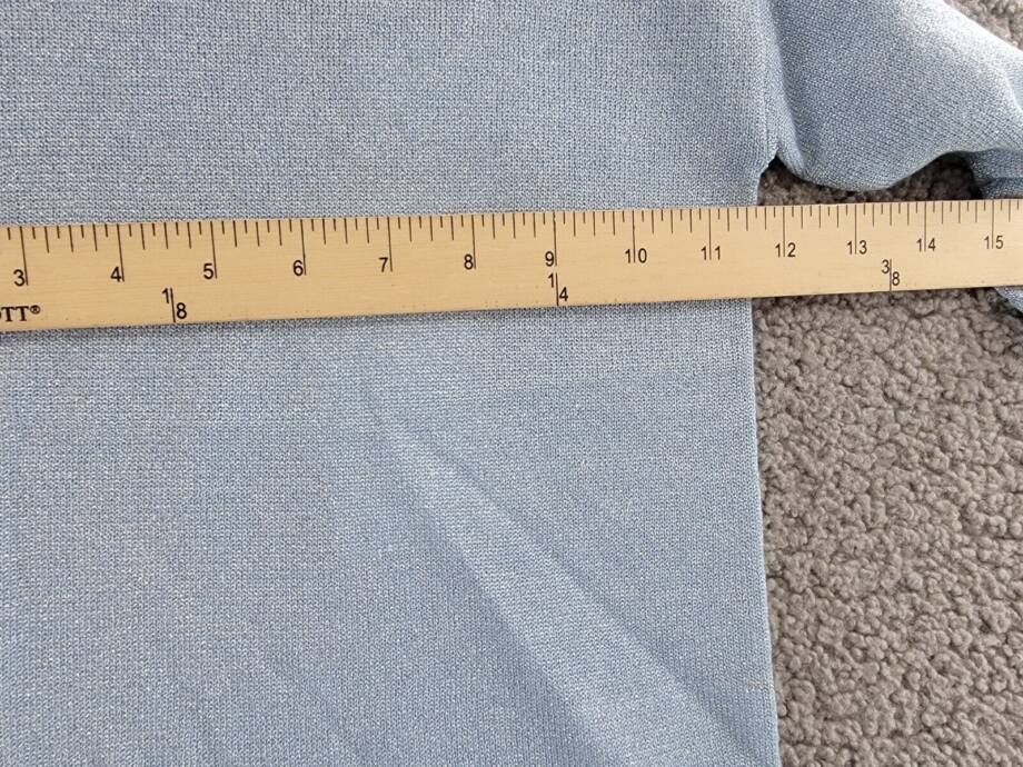 Miles The Label Metallic Knit Sweater Dress Baby Girls 9-12Months Light Blue