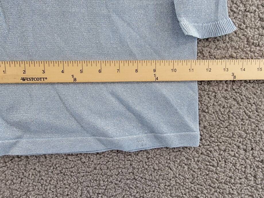 Miles The Label Metallic Knit Sweater Dress Baby Girls 9-12Months Light Blue