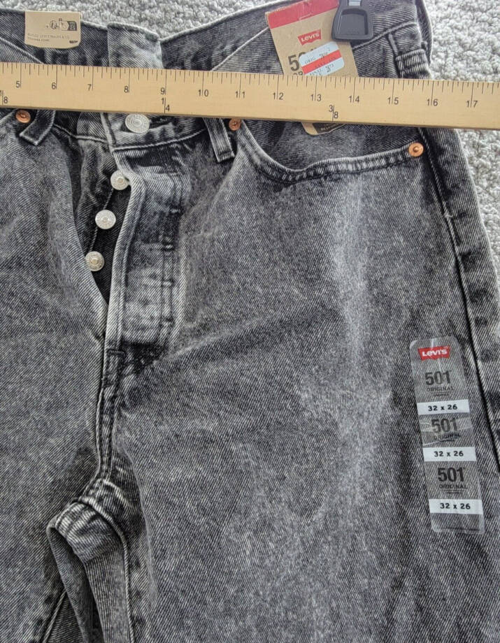 Levi's 501® Cropped Straight-Leg High Rise Jeans Women's 32 x 26 Sophisticated