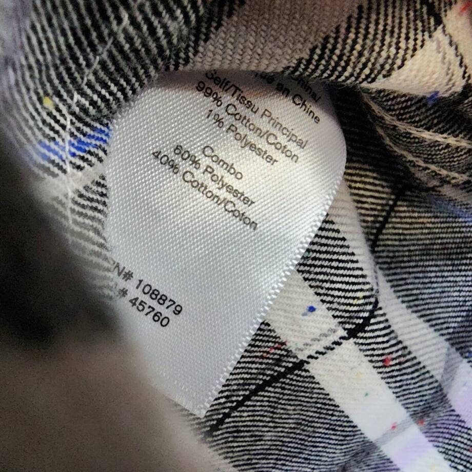 rag & bone Fit 2 Engineered Donegal Relaxed Fit Button Up Men's XS Gray Plaid