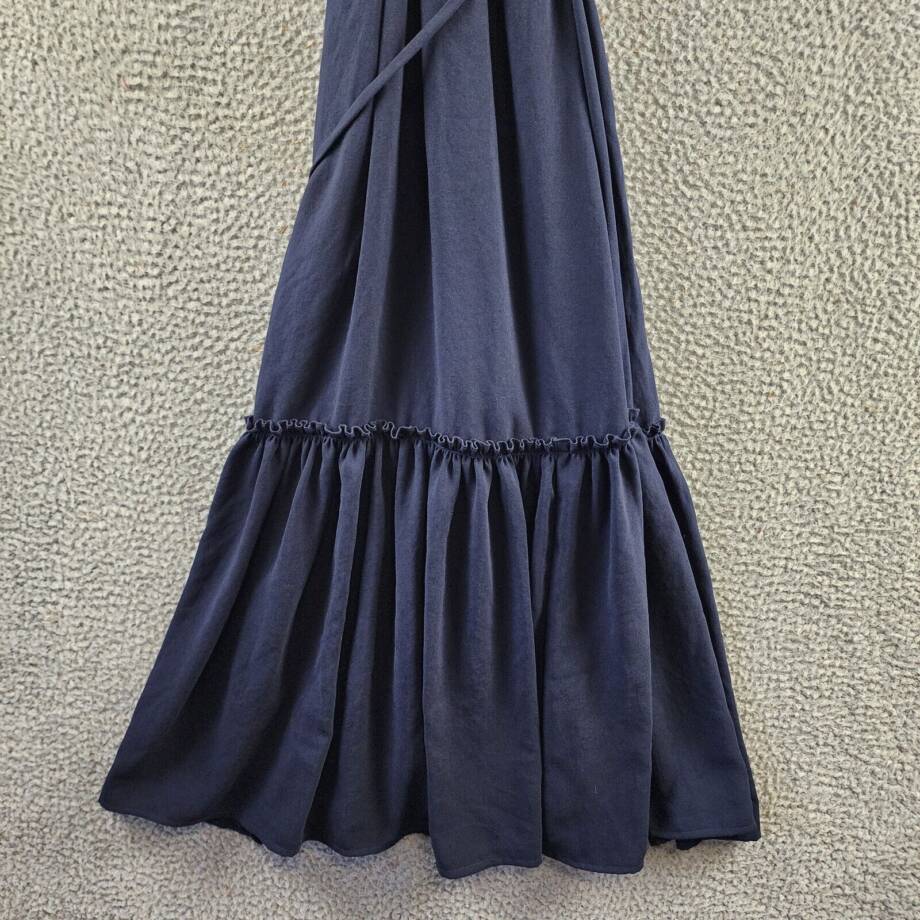 Karen Kane Cocktail MIDI Fit & Flare Dress Women's S Navy Scoop Neck Pullover