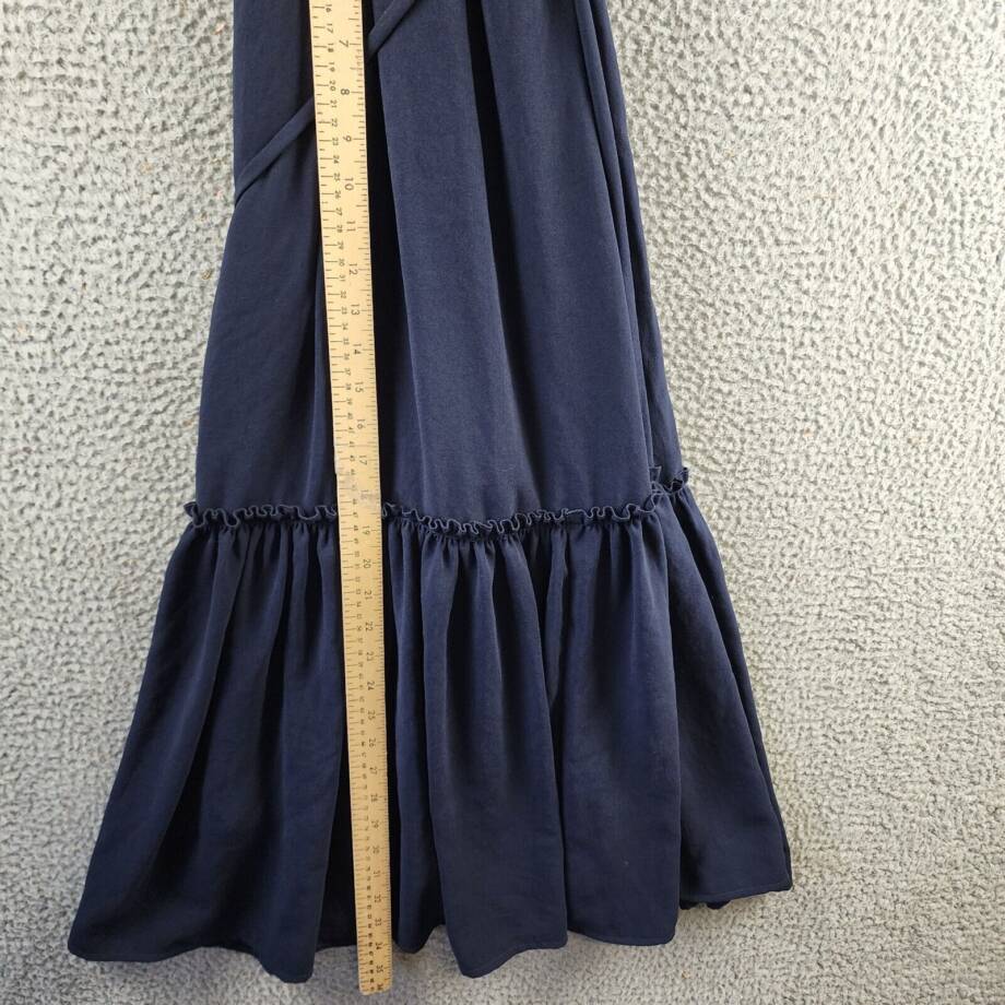 Karen Kane Cocktail MIDI Fit & Flare Dress Women's S Navy Scoop Neck Pullover