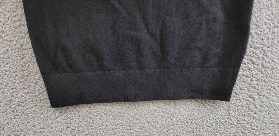 Michael Kors Collection Cashmere Sleeveless Turtleneck Sweater Women's L Black