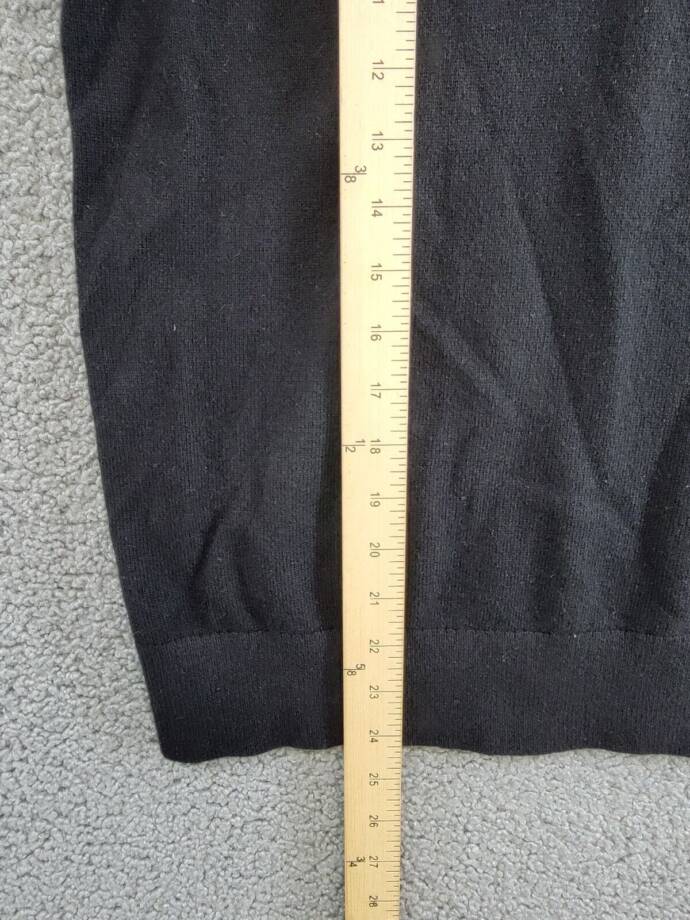 Michael Kors Collection Cashmere Sleeveless Turtleneck Sweater Women's L Black