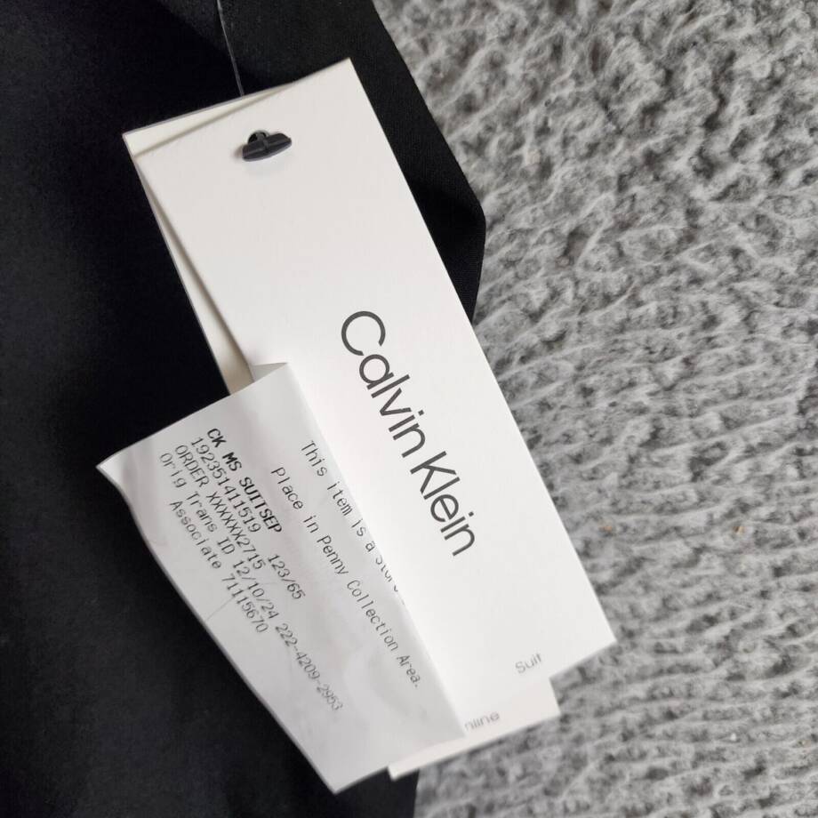 Calvin Klein Highline Ankle Length Pants Women's 16 Black Solid Zip/Hook & Bar