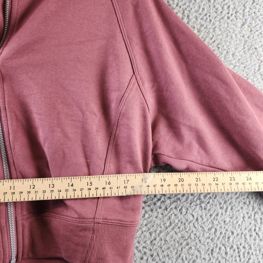 Calvin Klein Zippered Cropped Hoodie Women's L Sedona Ribbed Cuffs And Hem L/S