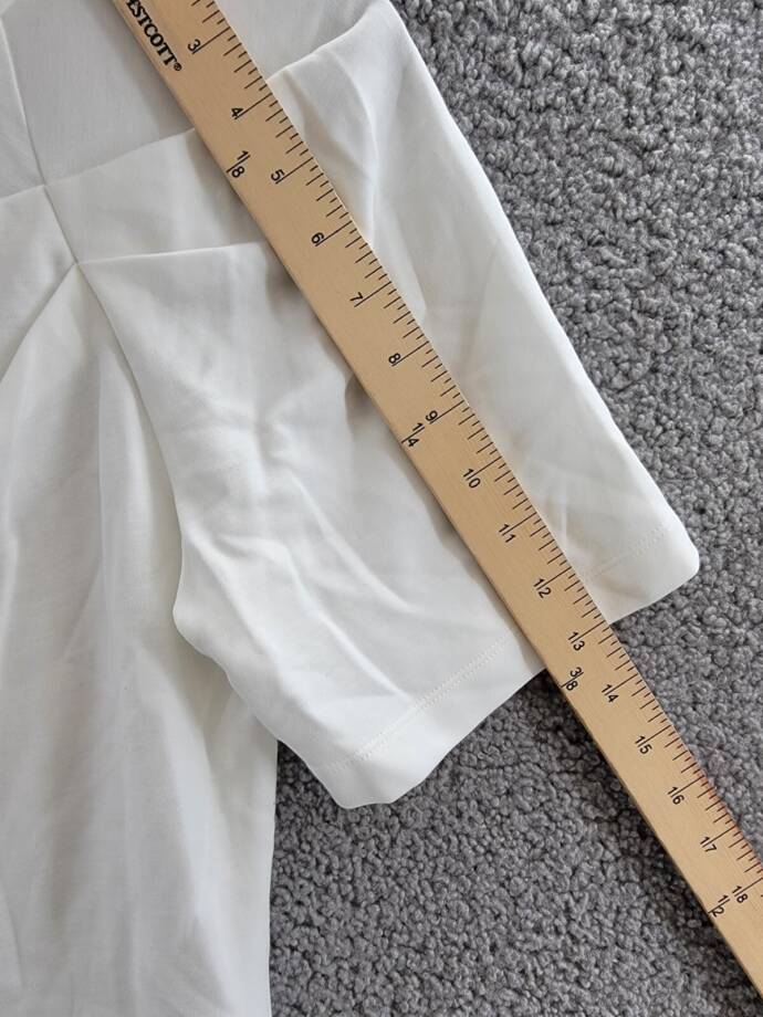 IRO Umae Raglan Sleeve Tee Women's XS White Crew Neck Short Sleeve Pullover