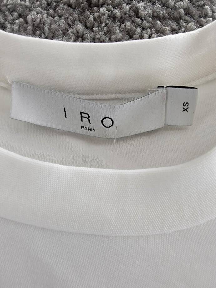 IRO Umae Raglan Sleeve Tee Women's XS White Crew Neck Short Sleeve Pullover