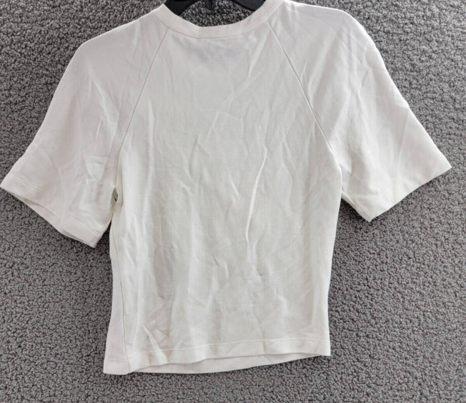 IRO Umae Raglan Sleeve Tee Women's XS White Crew Neck Short Sleeve Pullover