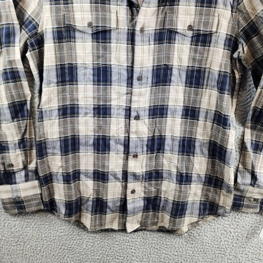 Paige Everett Plaid Flannel Button-up Shirt Men's Small Blackberry Storm