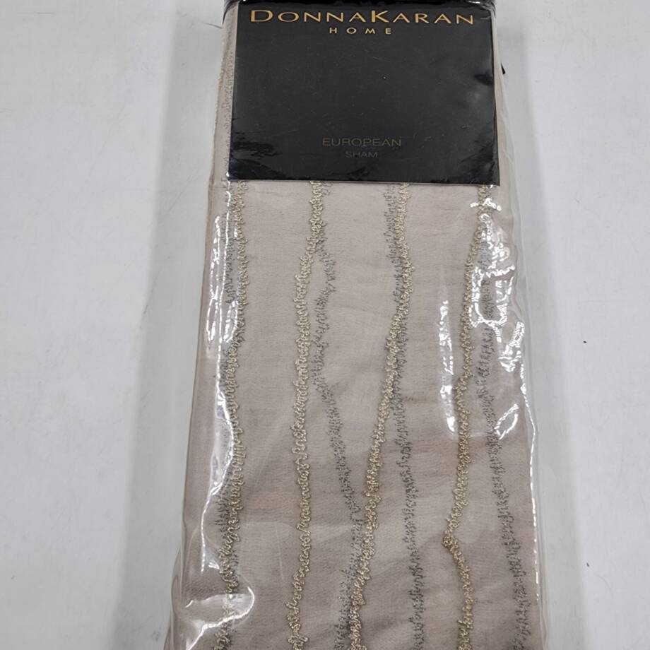 Donna Karan Collection Luna Euro Pillow Sham 26in x 26in Platinum +