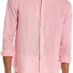 Swims Amalfi Linen Button Up Shirt Men's XXL Blush Pink Collared Long Sleeve