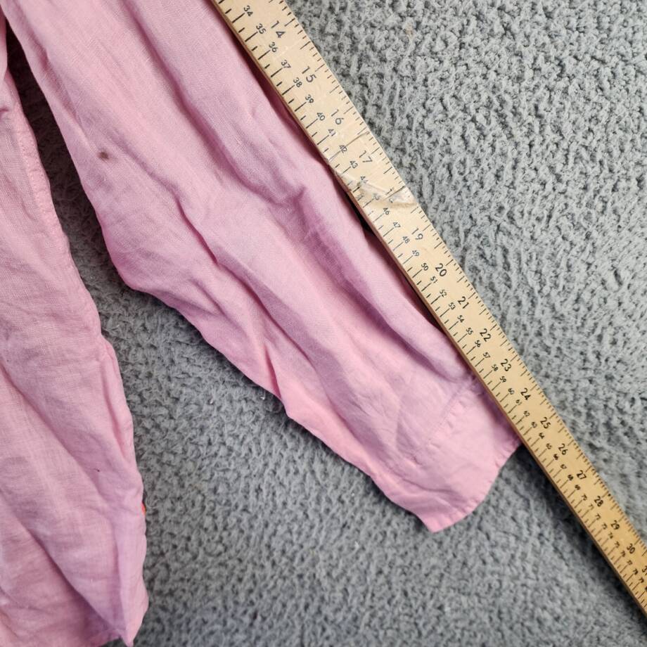 Swims Amalfi Linen Button Up Shirt Men's L Blush Pink Solid Collared Long Sleeve